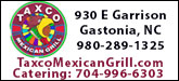Taxco Mexican Grill Sponsorship Banner